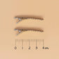 Mini-Haarspangen Set 'Muscheln' rosa/gold