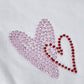 T-Shirt Kids purple mit Herzapplikation