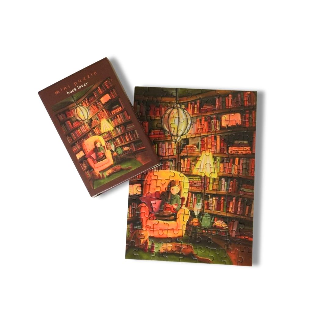 Mini-Puzzle 'Buchliebhaber' 99 Teile
