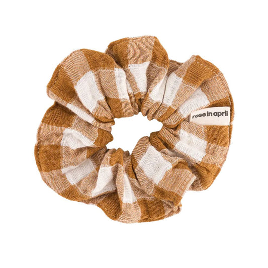 Mini Haargummi 'CHOUCHOU VICHY KARAMELL'