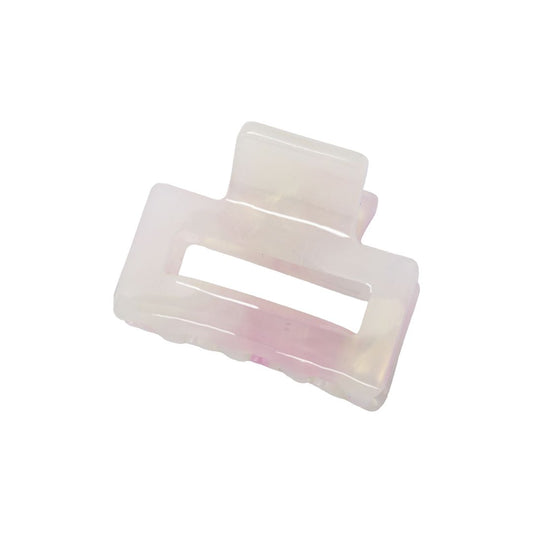 Damen Haarklammer Mini gemustert cream