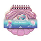 Schimmerndes Mini-Notizbuch silber und metallic rosa