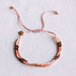 Doppeltes Miyuki-Armband pink/nude/bordeaux