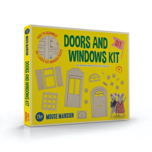 Puppenhaus-Möbelset für Kinder — Türen und Fenster