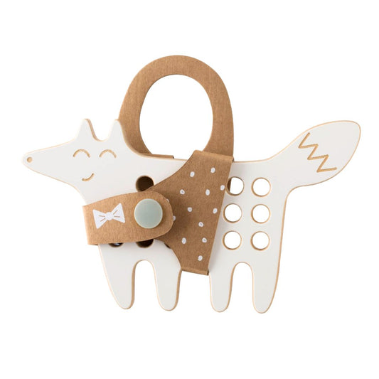 Kleines Schnürspielzeug aus Holz 'The Fox'