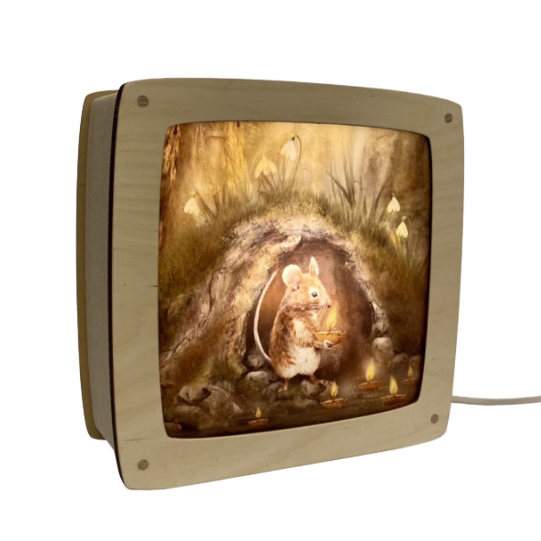 Motiv für Saisonlampe 'Kerzenmaus'
