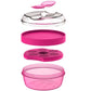 n'Ice Cup, Snackbox mit Kühlscheibe - pink