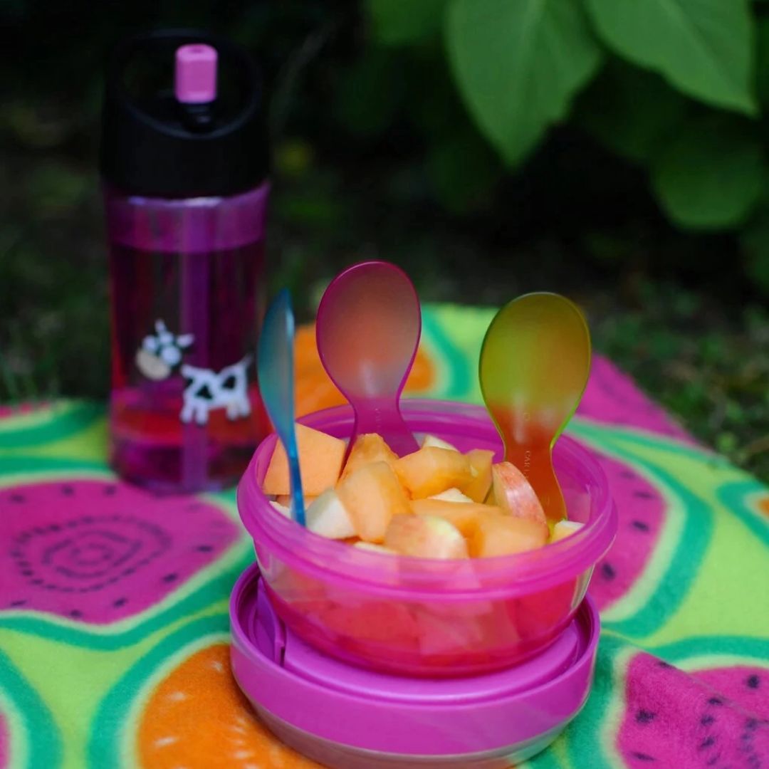 n'Ice Cup, Snackbox mit Kühlscheibe - pink