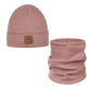 Set Mütze und Loop für Kinder heather