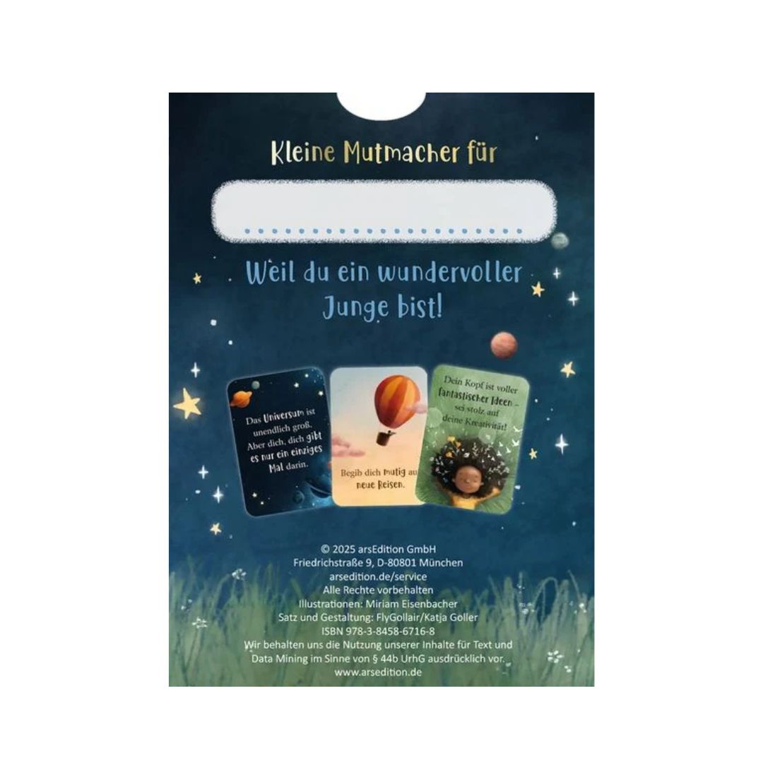 Mutmachkarten 'Für einen wundervollen Jungen wie dich'
