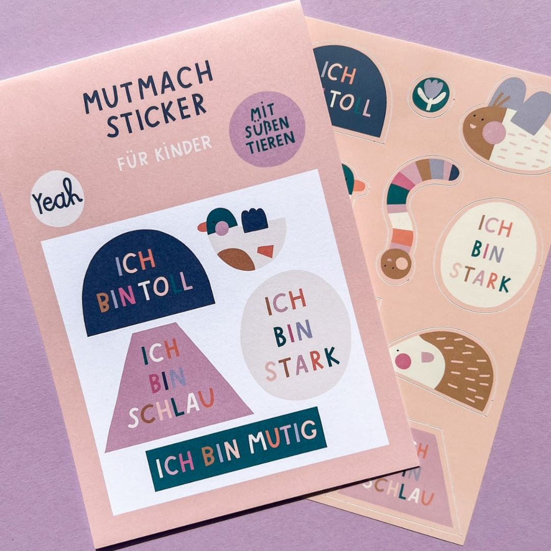 Mutmach Stickerset für Kinder