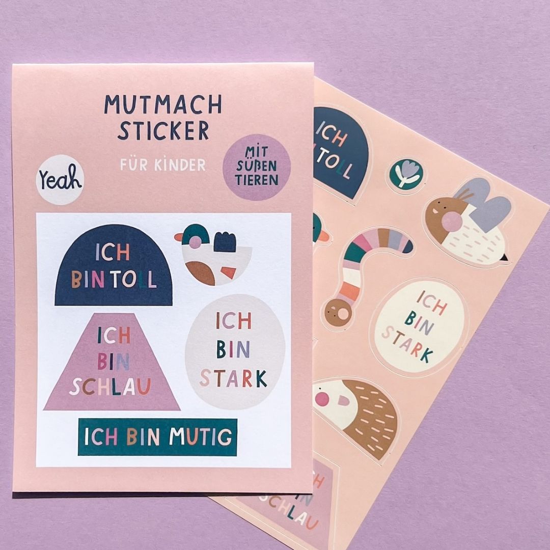 Mutmach Stickerset für Kinder