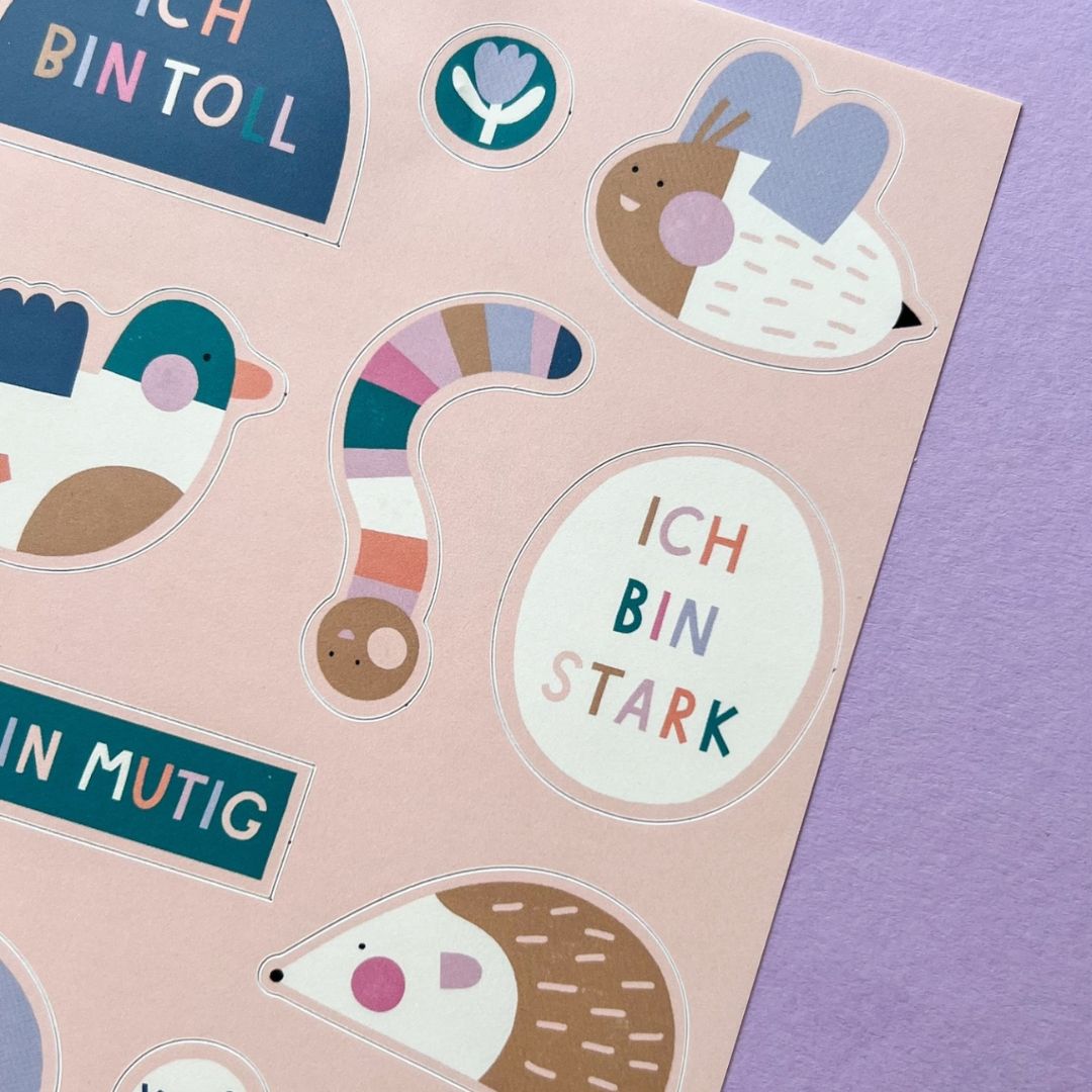 Mutmach Stickerset für Kinder