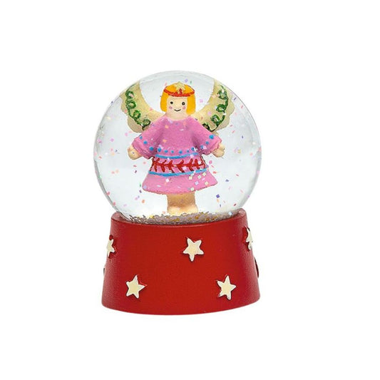 Nachtleuchtende Schneekugel 'Engel'
