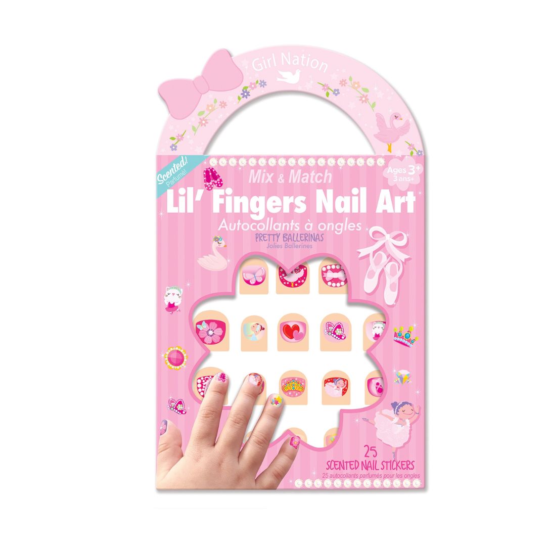 Nagelaufkleber Lil' Fingers Nail Art 'Ballerina'