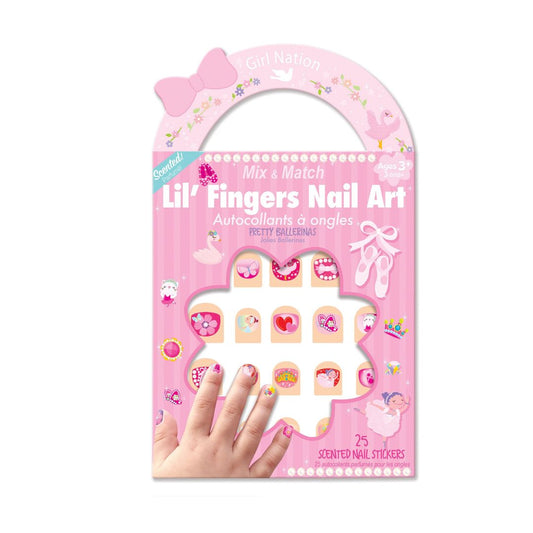 Nagelaufkleber Lil' Fingers Nail Art 'Ballerina'