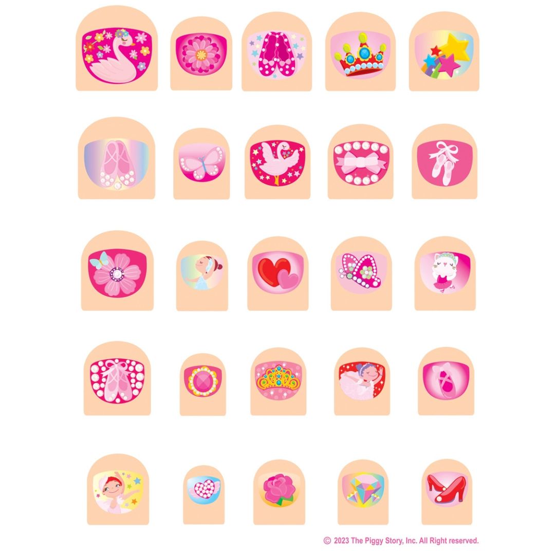 Nagelaufkleber Lil' Fingers Nail Art 'Ballerina'
