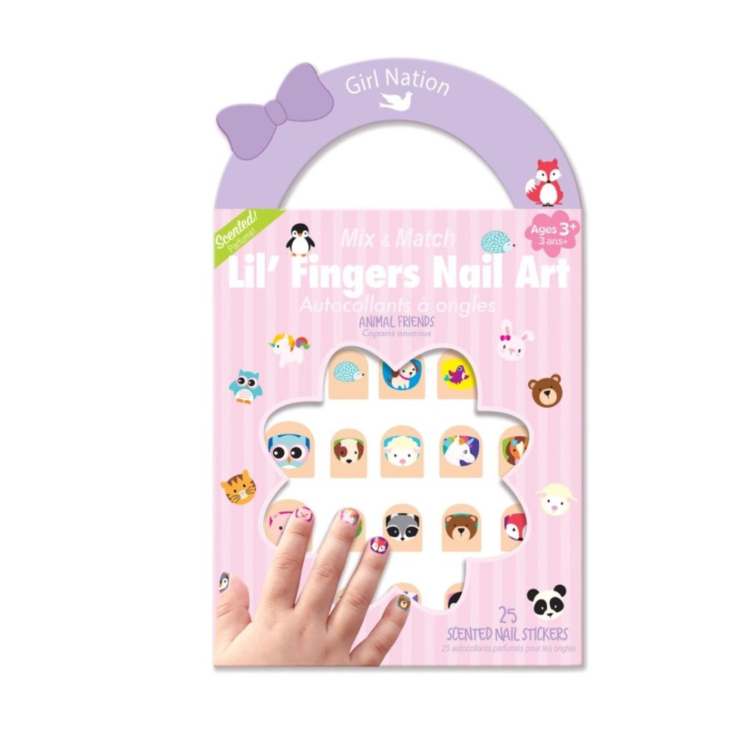 Nagelaufkleber Lil' Fingers Nail Art 'Tierfreunde'