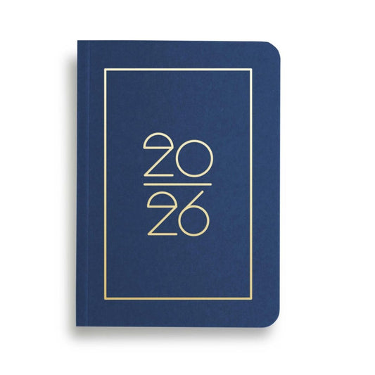 NAVUCKO | Pocket Kalender DIN A6 'Planner 2026' imperial blue