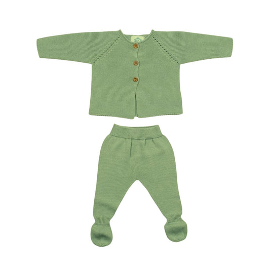 Neugeborenen und Baby Strickset grün
