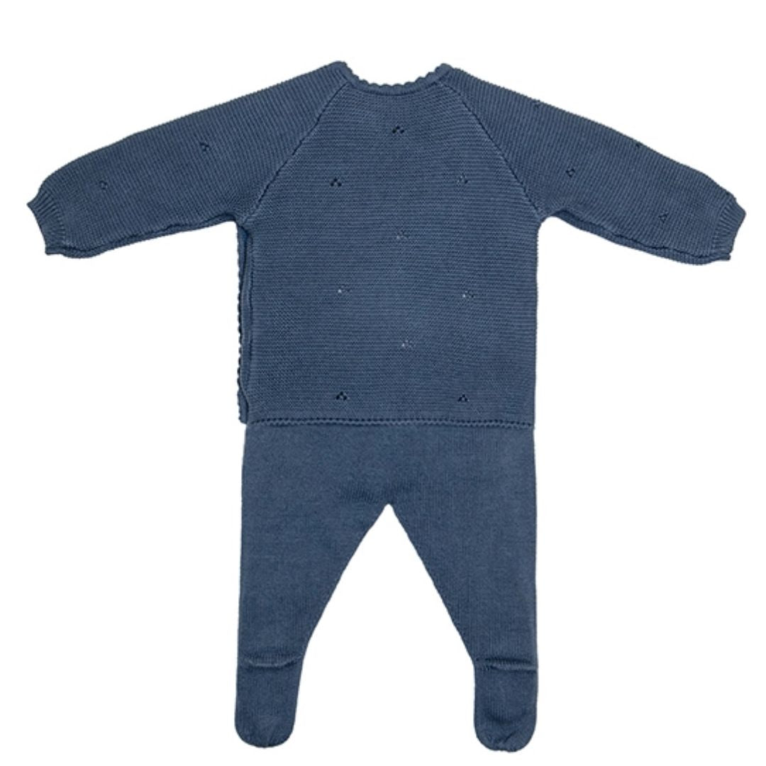 Neugeborenen & Baby-Set 100% Baumwolle 'Kyr' blau