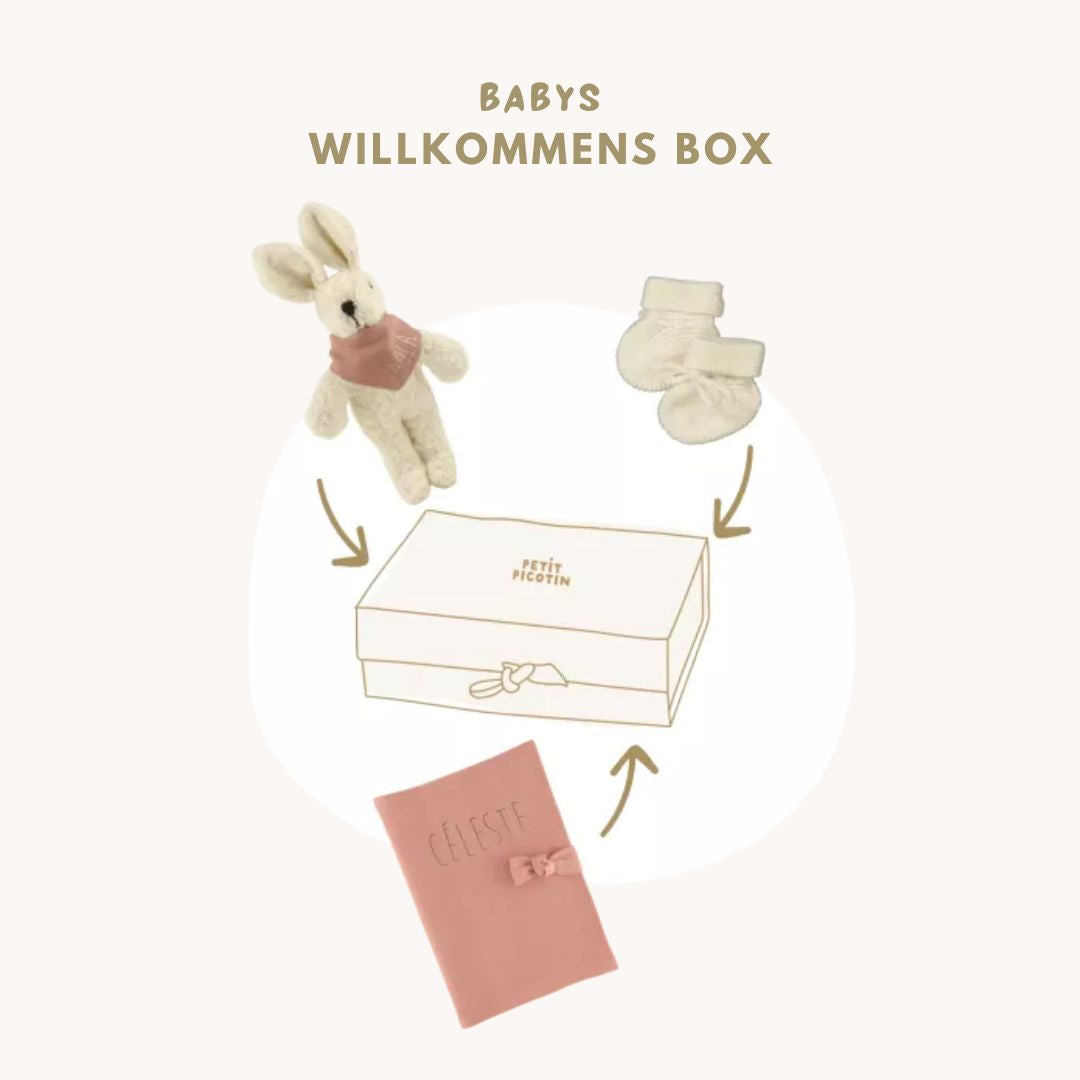 Babys Willkommensbox altrosa