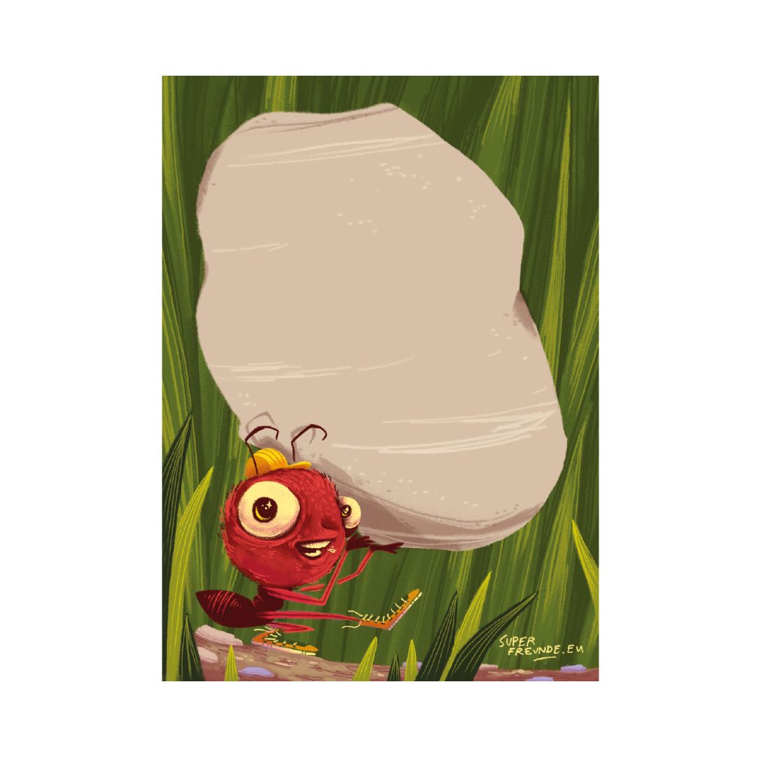 Notizblock A6 'Ameise' 50 Blatt