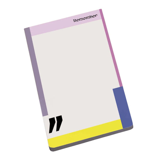 Notizblock A6 'Remember'