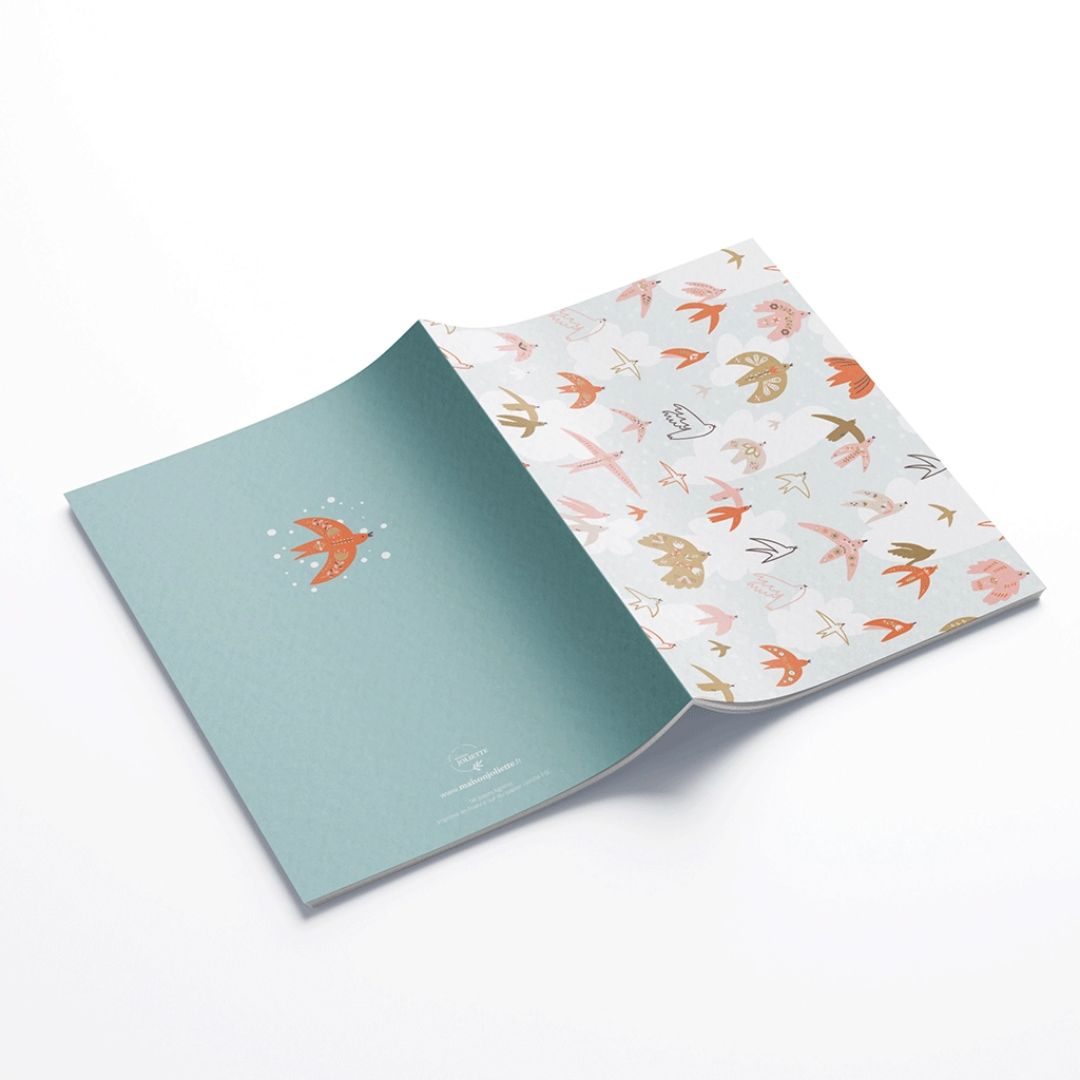 Notizbuch A5 'Frei wie ein Vogel'