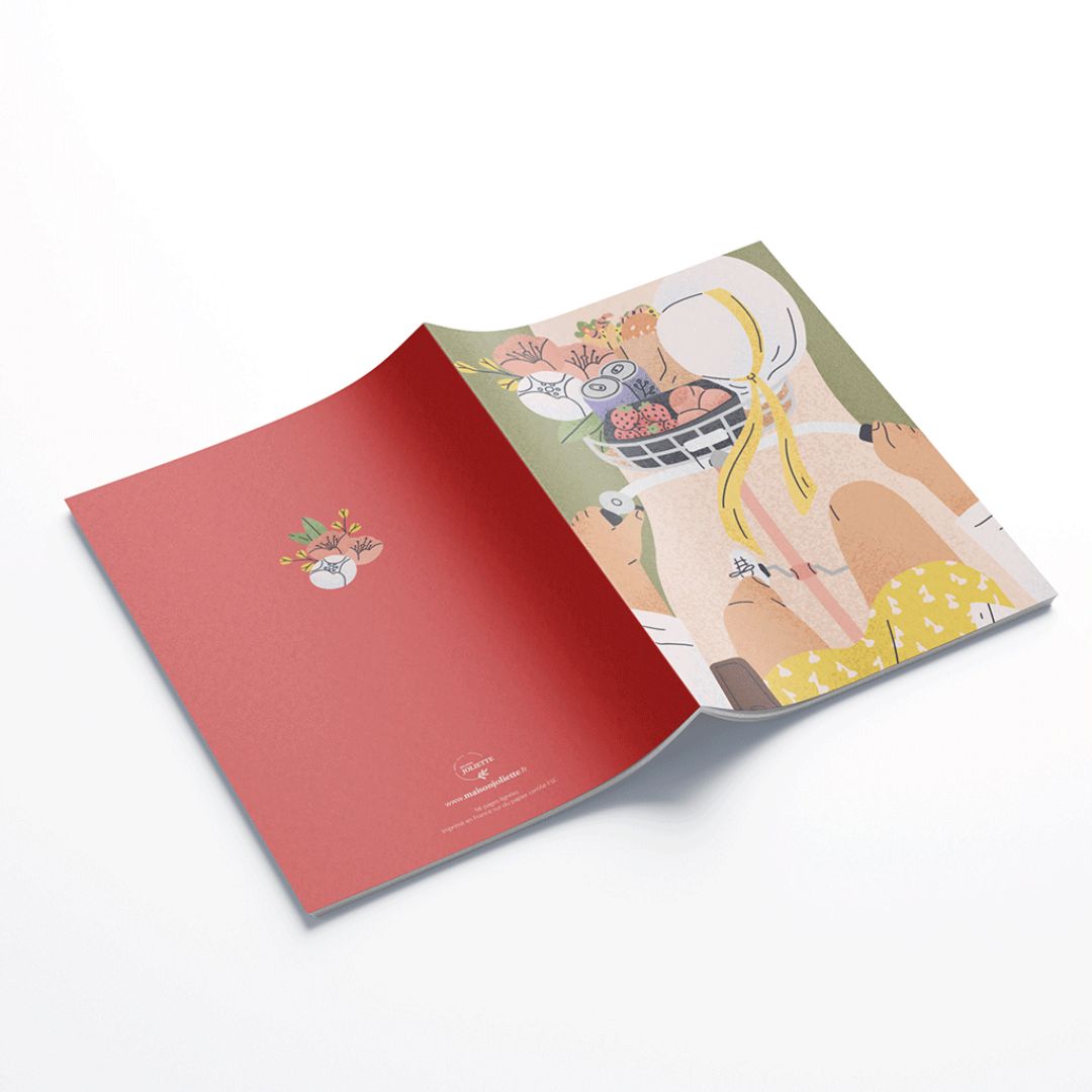 Notizbuch A5 'Sommerfahrrad'