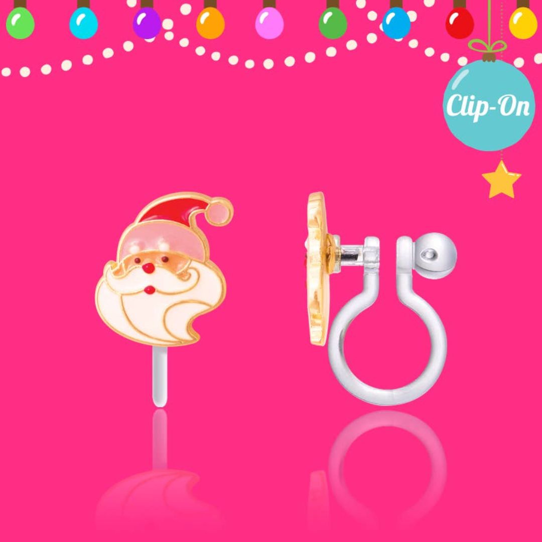 Cutie Ohrclips 'Holly Jolly Santa' Clip On