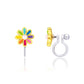 Cutie Ohrclips "Regenbogen Gänseblümchen" Clip On