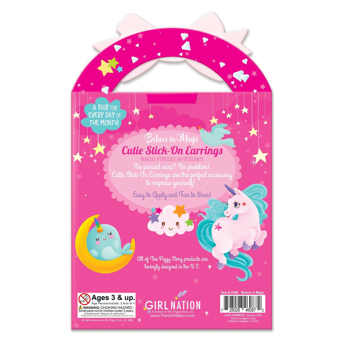 Cutie Ohrsticker zum Aufkleben 'Believe in Magic'