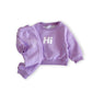 Outfit Set Sweatshirt und Jogger purple