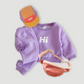 Outfit Set Sweatshirt und Jogger purple