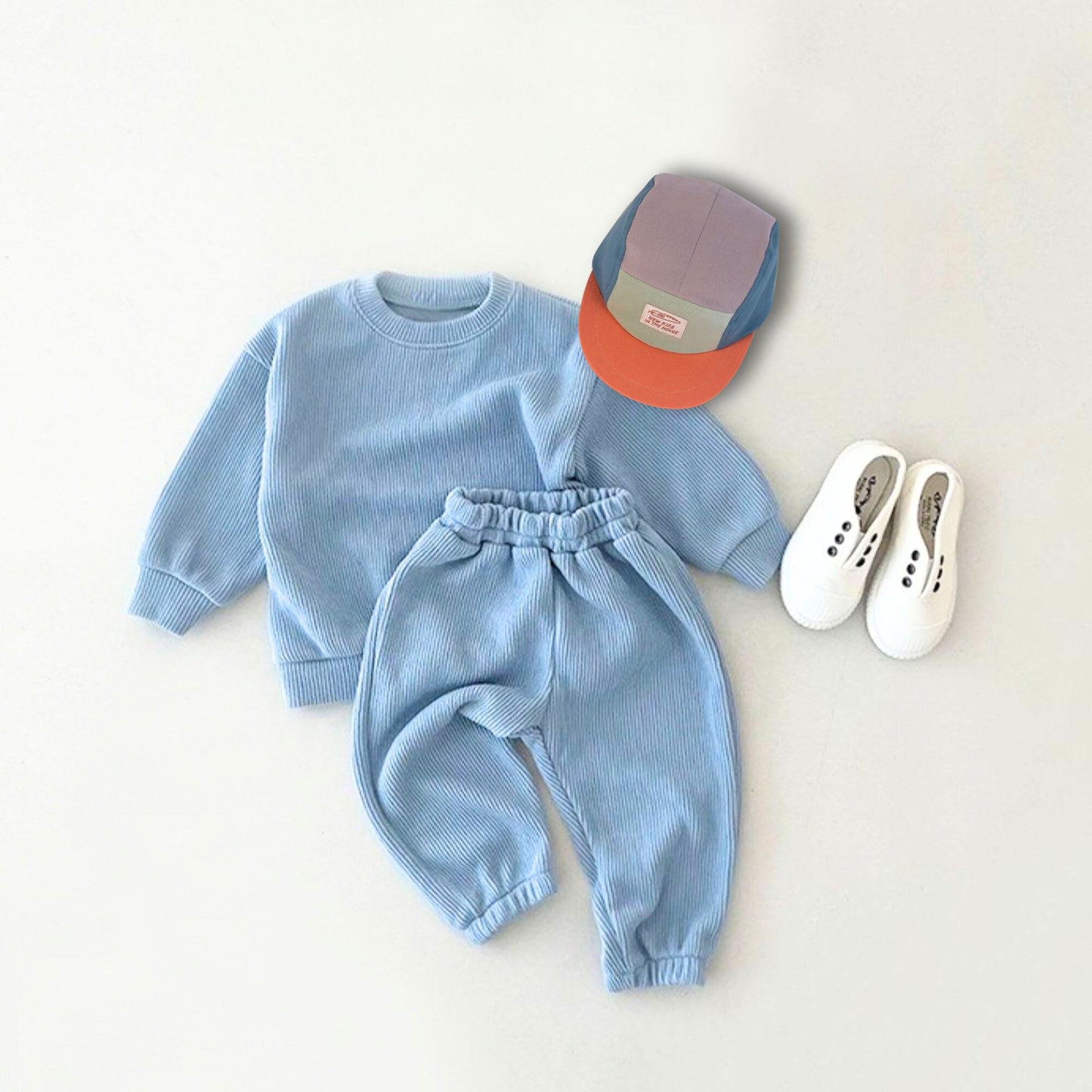 Outfit Set Sweatshirt und Jogger blau