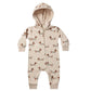 Overall beige mit Dackel Allover Print