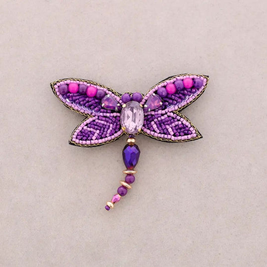 Charakterbrosche 'Libellenbrosche mit Pailletten' beere