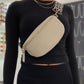 Damen Gürteltasche 'Fanny Pack' beige