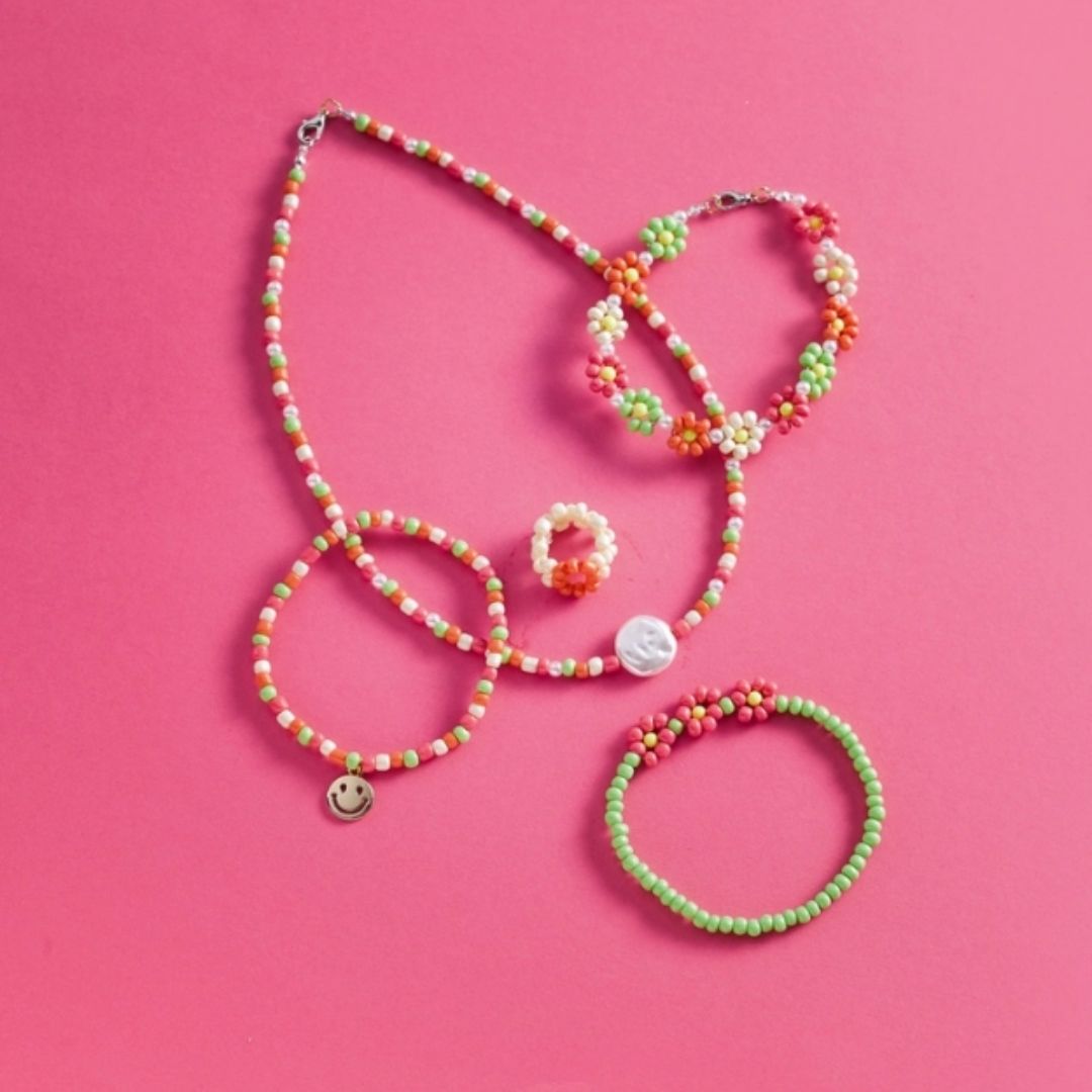 Perlen Schmuckset 'Power Flowers'