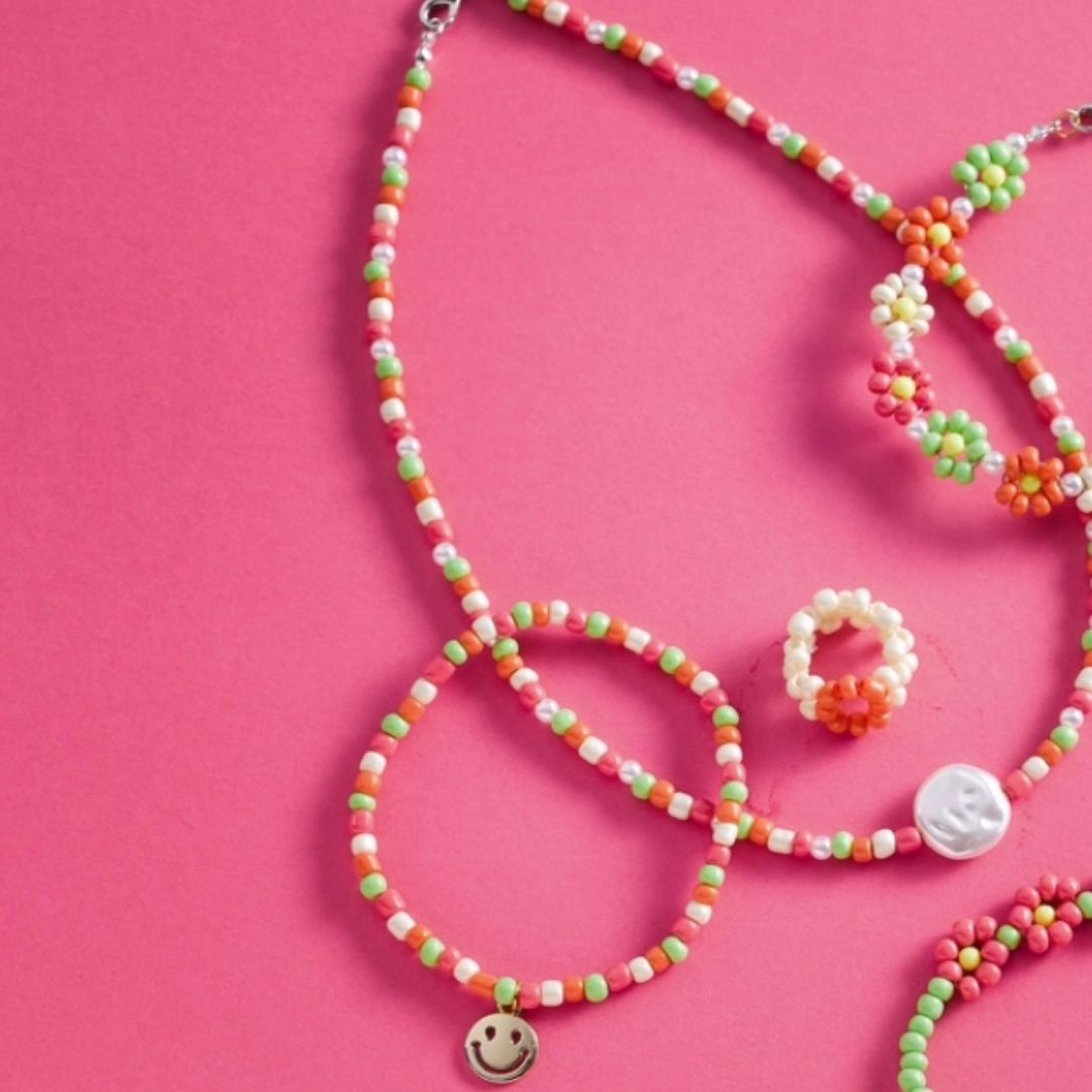 Perlen Schmuckset 'Power Flowers'