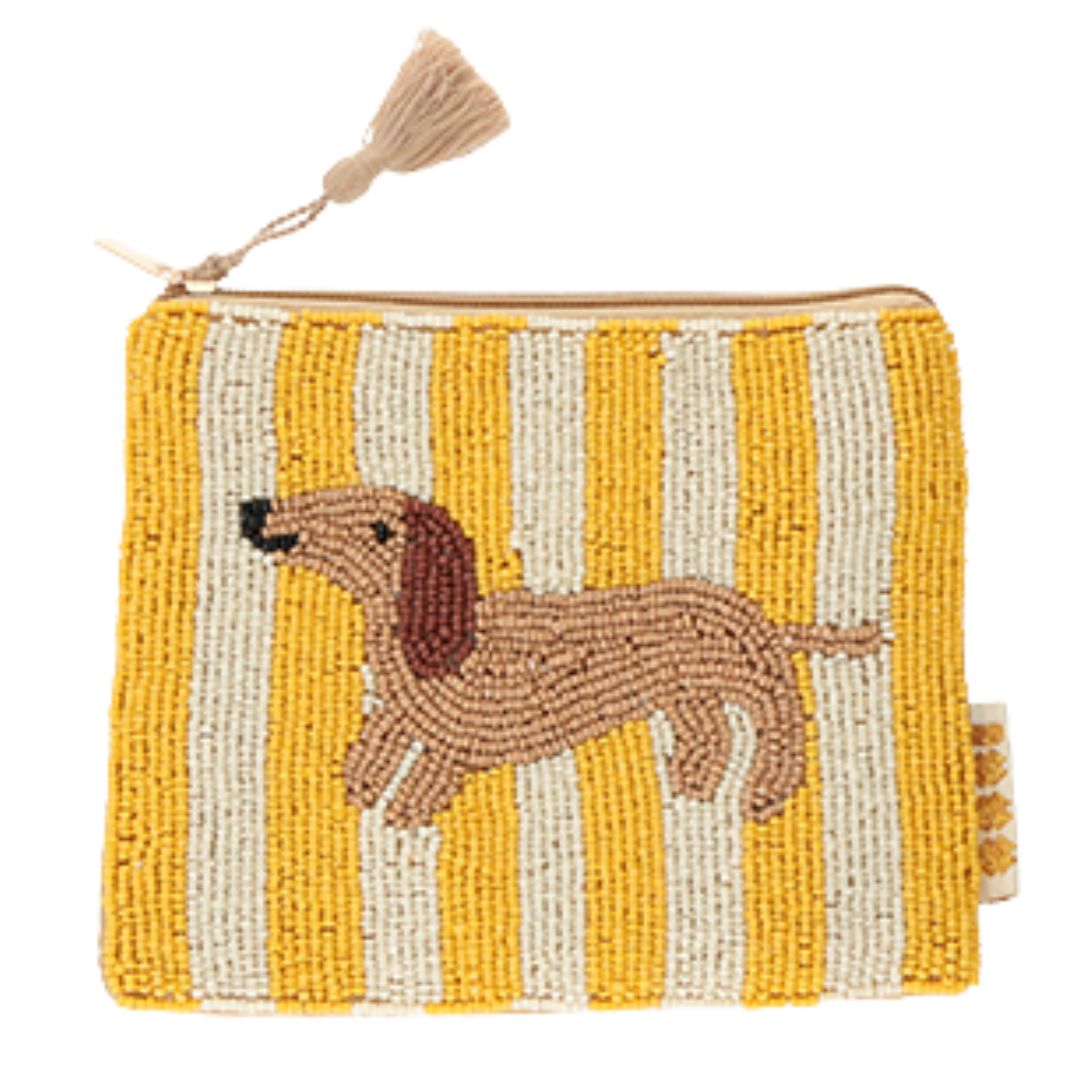 Perlen-Etui 'Dackel' gestreift/multicolour