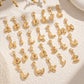 Personalisierbare Anhänger Buchstaben gold