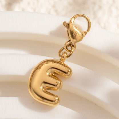 Personalisierbare Anhänger Buchstaben gold