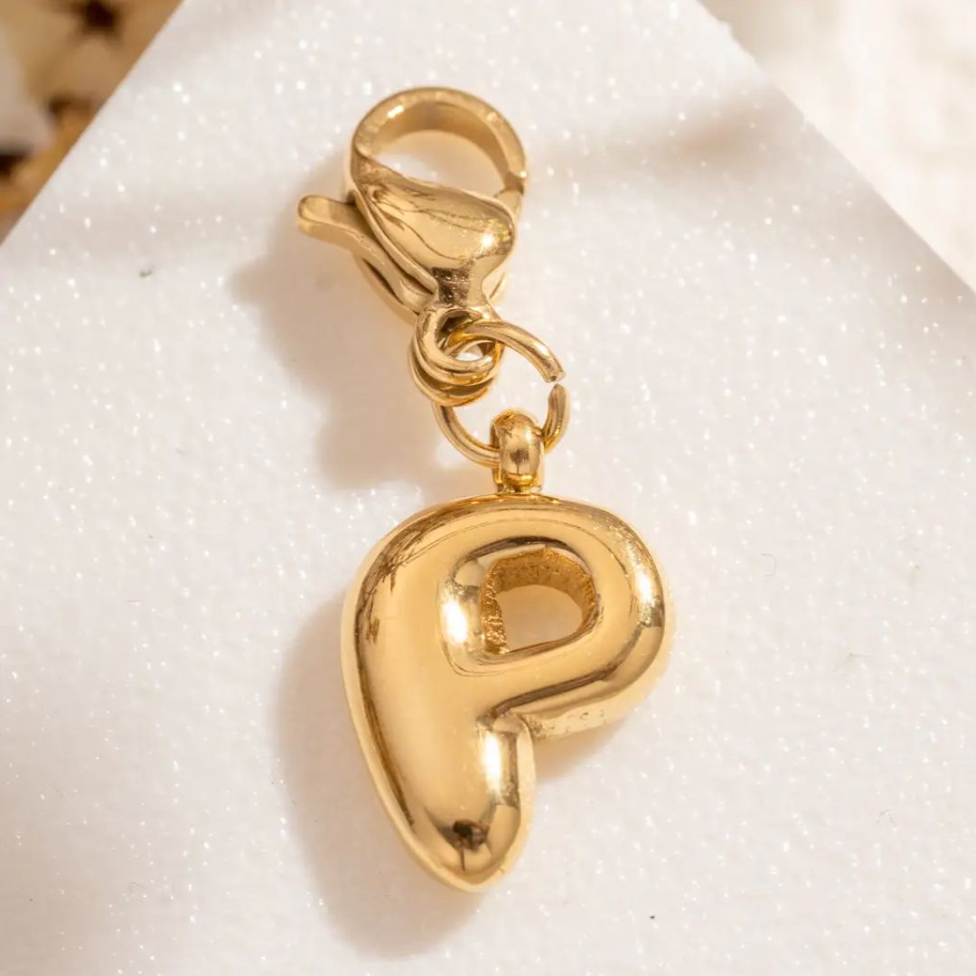 Personalisierbare Anhänger Buchstaben gold