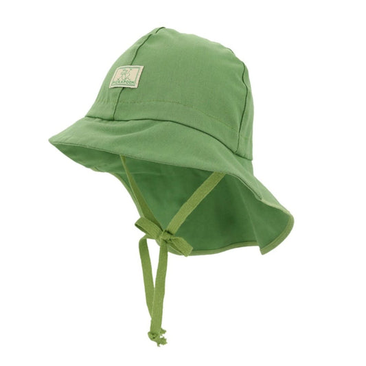 PICKAPOOH | Sommer Strick Mütze 'Feuerwehr' grün