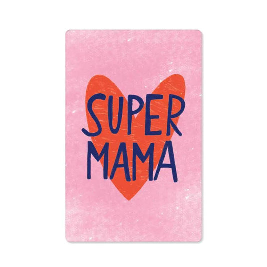 Postkarte Kind Mind 'Super Mama'