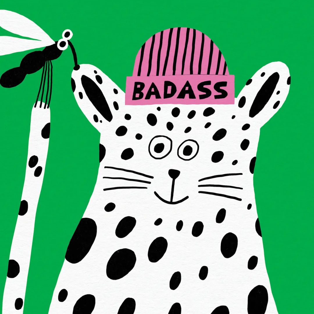 Kunstdruck 30 x 40 cm 'Badass'