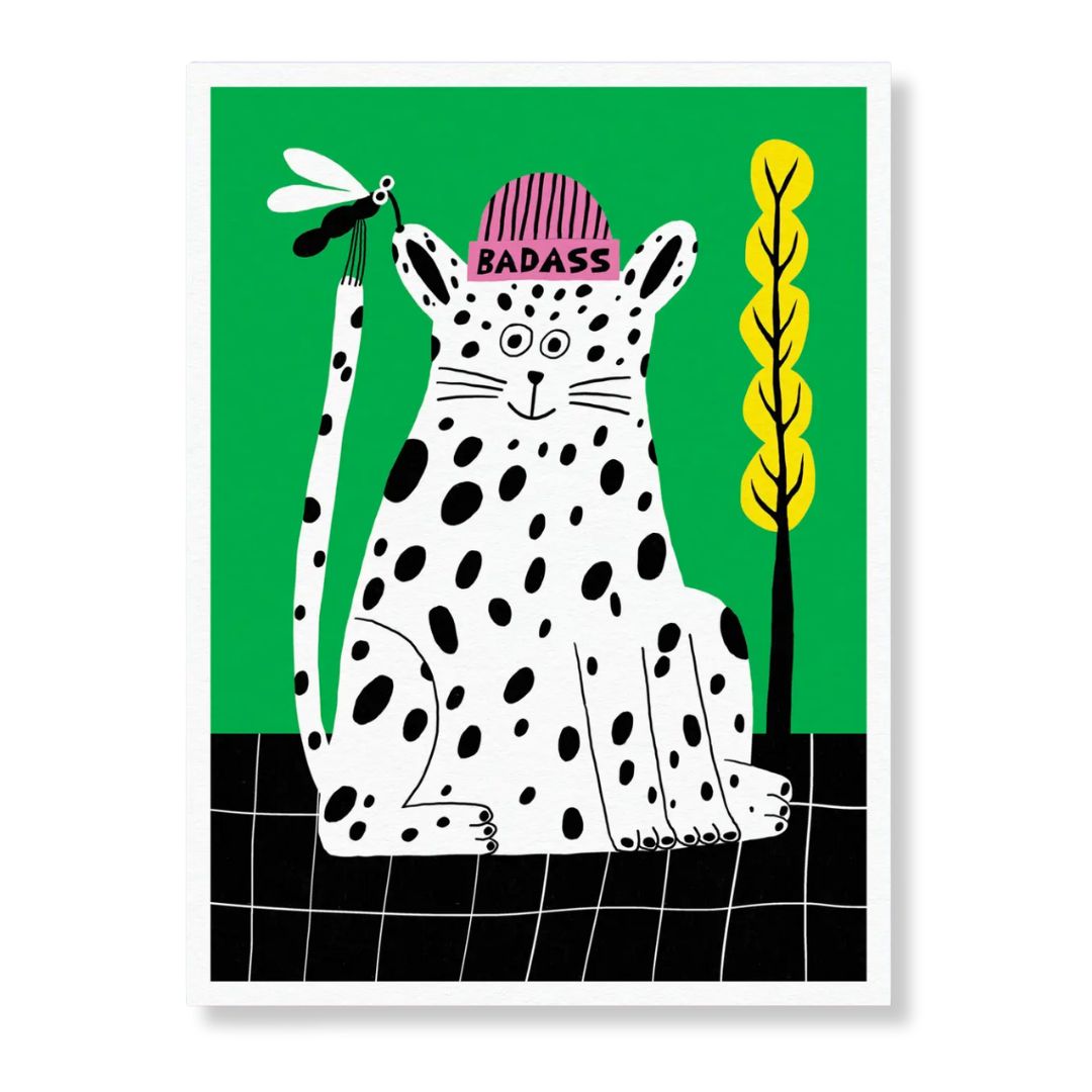 Kunstdruck 30 x 40 cm 'Badass'