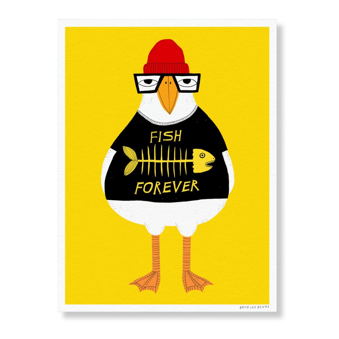 Kunstdruck 30 x 40 cm 'Fish Forever'